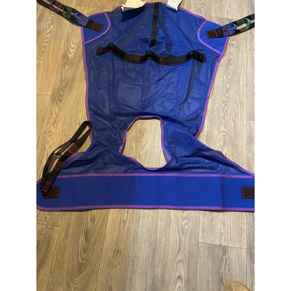 Invacare R114 Full Body Sling Commode Opening Patient Lift Medium Polyester 450 - Picture 3 of 6